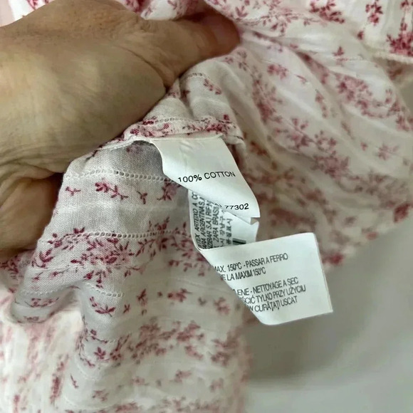 Zara Women Flowy, Boho, Floral Peasant Top Size Medium - Picture 10 of 10